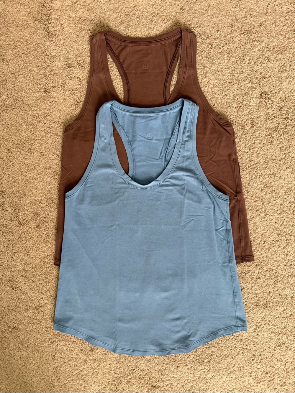 lululemon athletica Love Racerback Tank - Light Blue & Brown Size 6